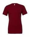 Heren T-shirt Bella Triblend Crew Neck 3413 Cardinal Triblend